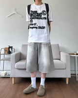 リーズウォッシングハーフデニムパンツ