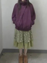 layer shirring skirt