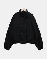 キュビン バックル ショート トレンチ ジャケット