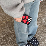 (MagSafe) heart hard (red) bumper case