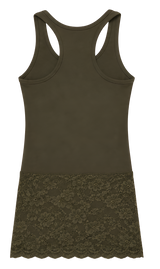 LACE SLEEVELESS [KHAKI]