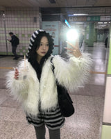Twist fur jacket