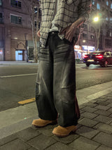 니벨 커브 벌룬 워시드 팬츠