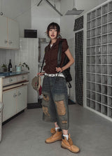 Rita Damage Maxi Bermuda Pants