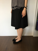 Marine button midi skirt (3color)