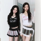 (3rd reorder) lettering crop sleeveless - black