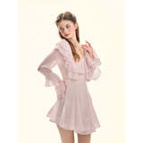 [GirlyFancyClub] Custom Special Pink Fairy Spun Ruffle Dress