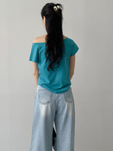 レナ ボートネック 半袖Tシャツ