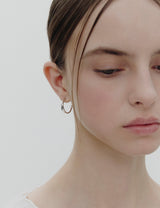26SS★ Precise (W) Hoop Earrings M