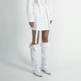 A-line White Skirt