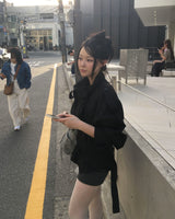 ストライプ フォールディング ショーツ