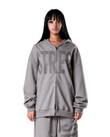 NO STRESS HOTFIX SET HOOD ZIP-UP ASH GRAY