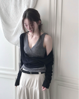 nudi hair wrap v sleeveless top