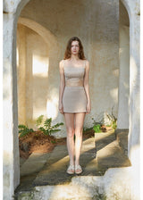 Emma Swim Skirt Beige