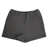 フォーシーズンニットリブスリムフィットバンディングショートパンツ（3色）