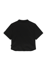 SHIRRING COTTON ZIP UP