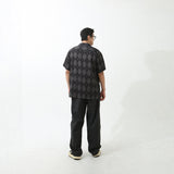 ARGYLE FUNK HALF SHIRTS BLACK