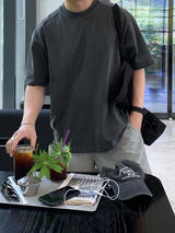 Look Nade Heavyweight Cut Pigment Oversized Short Sleeve T-Shirt