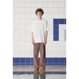 ボタンロゴTシャツ / WHITE