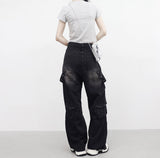 Ibian pocket strap pants