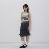 CONFUN 25SS オリジナルパターン ジャガードニットサスペンダー