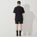 White Sculpture and Apple T-shirt (Black)