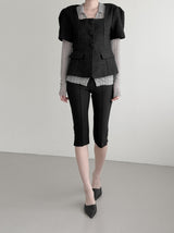 Lay See-through Embossed Lace Cardigan