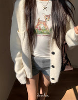 バンビスリムロングスリーブTシャツ