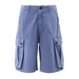 French Workwear Denim Cargo Bermuda Shorts