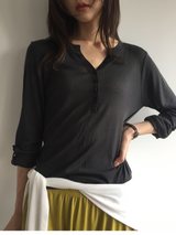 Double-way long sleeve (4color)
