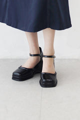 Belleen Flat Mary Jane Chunky Heel