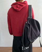 Roving Slub Cropped Hooded Zip-up