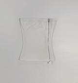ドッペンジッパーチューブトップ (white)