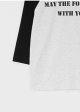 [MADE] コンジコントラストラグラン3/4スリーブTシャツ