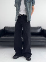 UO Washed Semi-Bootcut Flare Denim Pants