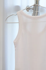 ベーシック リブ スリーブレス(Ivory)