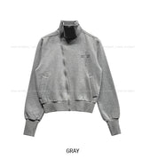 Tay Cross Stud Unbalanced Zip-Up