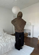 CAMO HOOD ZIP-UP
