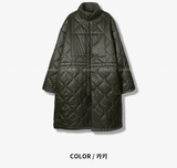  Reverseable Quilted Long Padded Night Jacket