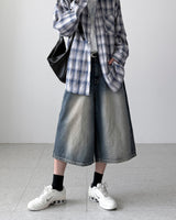 Exi Wide Bermuda Denim