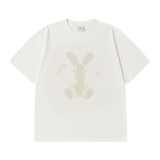 25SS SOLO RABBIT ALIEN SHORT SLEEVE T-SHIRT CREAM