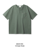 26SS★ Jean Henley Neck Short Sleeve T-shirt