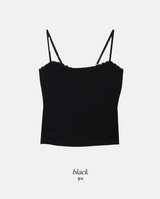 #AN Lace Strap Cap Sleeveless (3color)