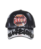 BBD 'Never Stop' ペイントトラッカーメッシュキャップ (ブラック)