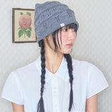 nostalgic knit beanie grey