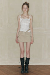CORSET PANEL TOP white