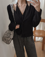 Delron Halter Layered Cardigan