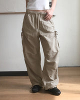 Shopper Nylon String Wide Two-Way Pants