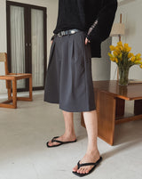 Spud Two-Pintuck Bermuda Slacks
