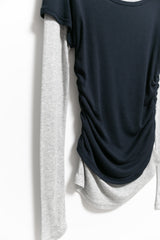 tencel color layered top(4colors)